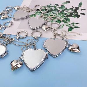 Personalized <b>Small</b> Size Handheld Cosmetic Keyring Makeup <b>Mirror</b> Metal Pocket Double-sided Key Chain <b>Mirror</b> - Product Image 2