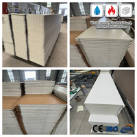 Panneau sandwich isolant décoratif pour mur extérieur, en aluminium avec âme en PU de 16 mm, ignifuge et écologique, prix usine