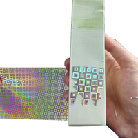 Étiquette de sécurité holographique laser Haoxuan, autocollant de sécurité fragile, anti-contrefaçon, scellé destructible en rouleau