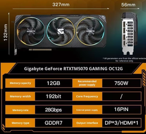 การ์ดจอเกมมิ่ง GV-N5070GAMING OC-12GD RTX5070 12GB Wind Demon Snow Super Carving พร้อมบริการ BOM รุ่น GV-N5070GAMING OC-12 - Product Image 2