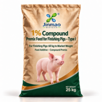 Jinmao 1% Prémélange composé d'additifs alimentaires de type I pour porcs de finition, de 60 kg à 25 kg de poids de marché