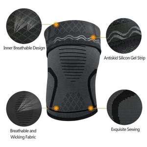 Genouillères et coudières réglables en nylon personnalisées à prix abordable / Paire de genouillères de compression / Soutien articulaire puissant pour le genou - Product Image 3