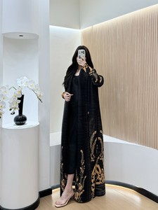 Robes et tuniques Miyake plissées <span class=keywords><strong>Ayaba</strong></span>, élégantes, dignes et luxueuses, pour femmes musulmanes du Moyen-Orient, Dubaï, grandes tailles. - Product Image 4