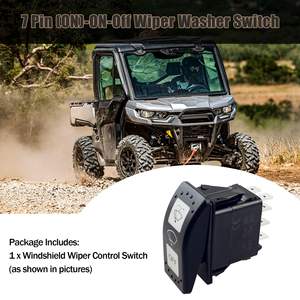 Interruptor Basculante Estilo Carling de 12/24 Voltios, Interruptor Basculante LED de 7 Pines ON-ON-OFF para Barco, Interruptor Basculante para Limpiaparabrisas para <span class=keywords><strong>Can</strong></span>-Am - Product Image 2