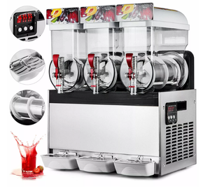Hot bán Smoothie daiquiri <span class=keywords><strong>Slash</strong></span> Margarita slushie Máy granita Ice Puppy đông lạnh uống giá rẻ bằng Cháo máy 3 Tank <span class=keywords><strong>Maker</strong></span> - Product Image 1