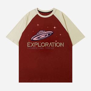 OEM เสื้อยืดผ้าสแปนเด็กซ์ทูโทนแขนเสื้อพิมพ์ลายตัวอักษรดิจิตัลตามต้องการ - Product Image 4