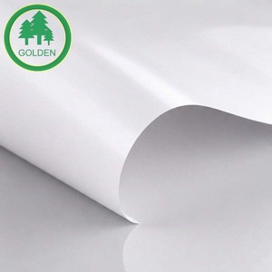 High brightness 128gsm factory raw C2S coated art <b>paper</b> <b>roll</b> for brochure printing - Product Image 1