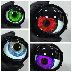 Khuyến mại Xe <span class=keywords><strong>LED</strong></span> mắt thiên thần ánh sáng mắt quỷ nhấp nháy cho quay & lái xe 3 inch tròn mắt thiên thần đèn cho xe tải - Product Image 2