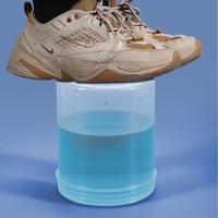 Pot en plastique vide Umetass de 500 ml avec couvercle à vis, récipient en plastique de qualité alimentaire, pot en HDPE étanche pour crème, lotion, baume nettoyant