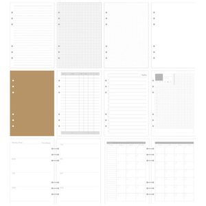 Daolin haute qualité A5 A6 A7 anneau planificateur Inserts et recharges 6 trous feuilles mobiles spirale journal avec 100g papier matériel cadeau parfait - Product Image 1