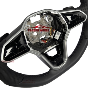 <span class=keywords><strong>Volante</strong></span> de Cuero Genuino para Volkswagen <span class=keywords><strong>VW</strong></span> GOLF VIII Golf 8 GTI 7.5 GTI 7 MK7 MK7.5 MK8 MK6, <span class=keywords><strong>Volante</strong></span> para Auto <span class=keywords><strong>Deportivo</strong></span> - Product Image 3