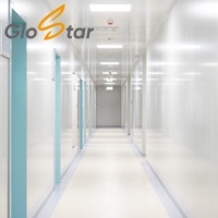 Panneau mural et de plafond modulaire en laine de roche réfractaire à rainures et languettes pour salles blanches et projets de construction
