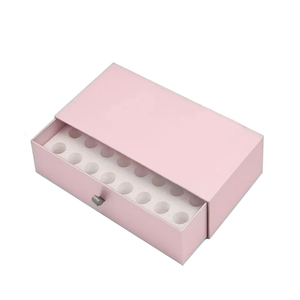 Caja de regalo de cajones de paquete de calendario de Adviento vacío con logotipo personalizado rígido de doble puerta de lujo - Product Image 3