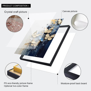 Cuadro Moderno Abstracto de 3 Piezas con Paisaje Floral, Impresión en Lienzo, Decoración de Pared <span class=keywords><strong>para</strong></span> el Hogar, Arte Decorativo <span class=keywords><strong>para</strong></span> <span class=keywords><strong>Sala</strong></span> de Estar, Pintura Decorativa de Naturaleza Muerta - Product Image 4