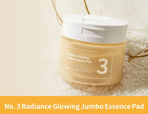 Almohadillas Faciales No3 Radiance Glowing Jumbo Essence Pad, Iluminadoras e Hidratantes con Niacinamida y Ácido Hialurónico - Product Image 2