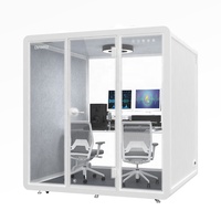 Fabricants travaillant dans des locaux écologiques cabine de réunion conférence vidéo grandes cabines de bureau modernes avec système de ventilation