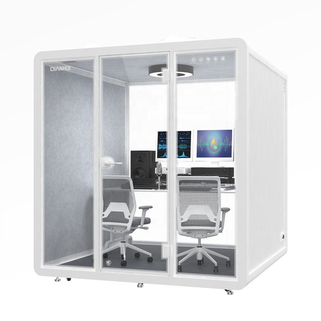 Manufacturers Working Eco-friendly Office Meeting Pod Conference Video Booth Modern Large Office Pods With Ventilation System