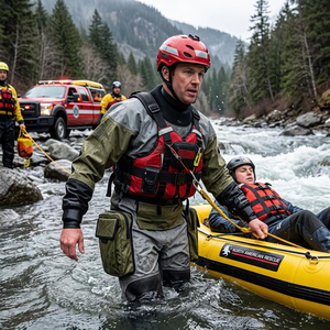 Traje <span class=keywords><strong>de</strong></span> Rescate Personalizado OEM Impermeable Ligero Trilaminado con Protección <span class=keywords><strong>de</strong></span> Rodilla <span class=keywords><strong>de</strong></span> Kevlar y Sellado <span class=keywords><strong>de</strong></span> Muñeca/Cuello SI-TECH en <span class=keywords><strong>el</strong></span> Pecho - Product Image 6