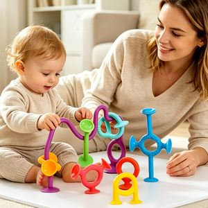Juguete masticable de silicona sin BPA, no tóxico, con ventosa para ventanas y baños, para bebés y niños pequeños, venta al por mayor OEM - Product Image 4
