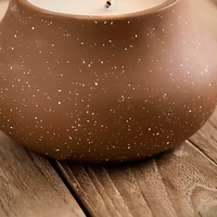 Pot à bougie décoratif en terre cuite mexicaine, poterie parfumée unique pour l'ambiance de la maison et du jardin