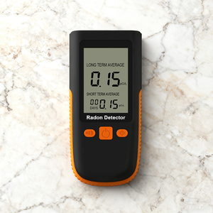 Detector de Radón Portátil de Alta Sensibilidad con Valor Promedio a Largo y Corto Plazo para Uso Doméstico, Color Naranja y Negro - Product Image 2