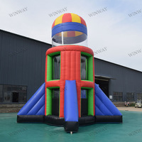 Château gonflable spatial personnalisé pour aventure aérienne, qualité commerciale, pour location de fêtes et de carnavals en extérieur