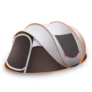 Factory Direct Sales Ultra Light Popup Fiberglass 5 Person Camping Tent