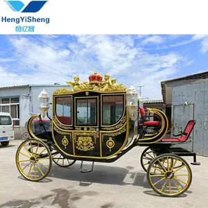 Cheap royal electric carriage/factory direct Royal luxury sculpture carriage platinum double-row sightseeing carriage