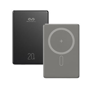 Banque d'alimentation Miccell ultra-mince en alliage d'aluminium 5000 mAh avec <span class=keywords><strong>charge</strong></span> magnétique <span class=keywords><strong>sans</strong></span> <span class=keywords><strong>fil</strong></span> PD20W, étanche et écran LED - Product Image 1