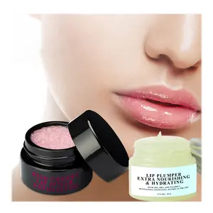 Pink Cherry Lip Exfoliator Natural Orgânico Vegan Lip Sugar Scrub Vitamina C E Aloe Olive Oil Lips Plumper Plumping Bálsamo Calmante