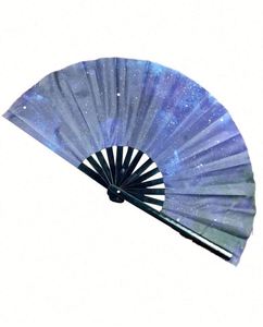 High Quality Big Size Clack Kung Fu Rave <b>Hand</b> <b>Fans</b> With Factory Price - Product Image 6