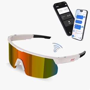 Smart Glasses G16 App Control Real-time Translation Cycling Sports UV Protection Wireless 5m-10m Microphone Black White Orange - Product Image 1