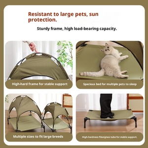 Lit pour animaux de compagnie solide écologique toutes saisons universel amovible lavable respirant frais PP coton rempli tissu étanche à l'humidité - Product Image 3