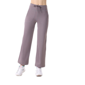 Custom Sports Joggers Logo French Terry Workout Gym Loose Fitting Pantalones <span class=keywords><strong>de</strong></span> chándal <span class=keywords><strong>de</strong></span> pierna ancha Calidad Casual Training Set <span class=keywords><strong>para</strong></span> <span class=keywords><strong>mujeres</strong></span> - Product Image 6