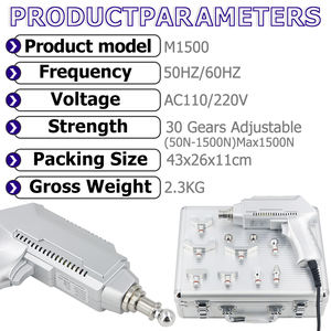 2024 baru pistol koreksi baja tahan karat elektrik 1500N instrumen dapat disesuaikan tulang belakang impuls pemijat tubuh serviks tulang belakang - Product Image 3