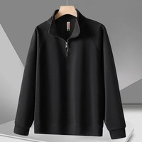 Sweat-shirt à capuche demi-zippé en coton 320g de haute qualité pour hommes, personnalisable avec logo, vente en gros