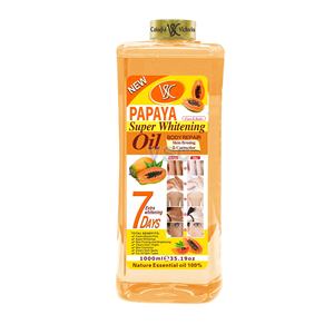 1000ml Papaya Natural Original 7 DÍAS SUPER WHITENING OIL Series Corrector de manchas oscuras Antienvejecimiento Aceite de oro de masaje de alta calidad - Product Image 1