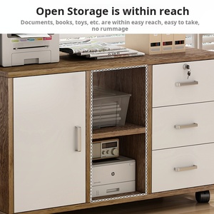 Tập tin tủ nội thất văn phòng hiện đại tùy biến bằng gỗ Tủ hồ sơ di chuyển tủ đơn giản - Product Image 4