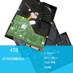 ST4000NM000A 4TB 3.5 英寸内置硬盘 SATA III 6Gb/s 7200RPM 256MB 缓存监控级硬盘，适用于 NVR DVR PC - Product Image 1