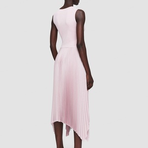 Vestidos de Punto Plisados Sencillos Sin Mangas Casuales para Mujer, Nuevas Llegadas - Product Image 5