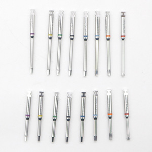 Juego de destornilladores para implantes dentales, 8 piezas, codificados por colores, kit de herramientas manuales para restauración en cirugía dental - Product Image 2