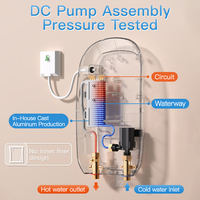 Chauffe-eau électrique WYN-T03 3,5 kW 220 V avec pompe intégrée, bouton à variation continue, thermostat automatique, multiprotection IP25, cuisine, salle de bain