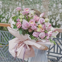 Qibai Neues benutzer definiertes Farb paket wasserdichtes Geschenk papier Luxus-Blumen verpackungs papier Florist-Paket für Party Valentinstag
