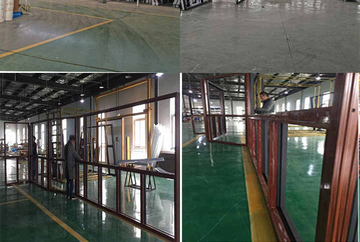 Superhouse Aluminum Tempered Glass French Casement Doors Cheap Hinged Wooden Color Blinds Folding Automatic Open Aluminum Alloy