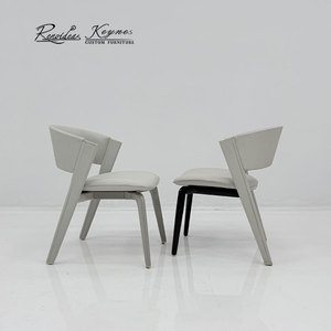 Sillas de Comedor Modernas, Sillas de Café con Estructura de Madera Maciza y Asiento de Tela para Proyectos de Restaurantes - Product Image 6