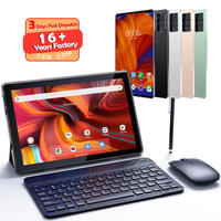 Tablette PC WiFi 10 pouces Android 13 4G 5G RAM 8 Go ROM 1 To de stockage pour enfants, études et divertissement, avec clavier, étui et stylet
