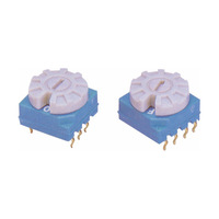 Encoders saklar putar dengan pegangan DIP SMD 6Pin 5Pin 4/8/10/16 posisi Mouse Mini potensiometer putar saklar pengodean