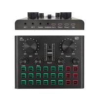 Ensemble de mixage de podcasts DJ tout-en-un plug-and-play avec carte son PC Équipement d'enregistrement en direct Autotune Voice Changer