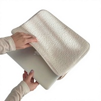 Housse pour ordinateur portable et tablette en toile blanche et noire, résistante aux chocs, pour voyage d'affaires, inspirée des blogueurs chinois transfrontaliers