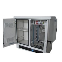 Armoire extérieure en acier galvanisé W-TEL 20U, niveau de protection IP65, double compartiment, boîtier pour instruments électroniques, télécommunications